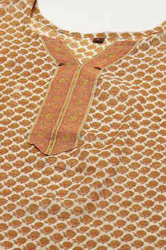 Yellow Chanderi Digital Print Unstitched Suit Set image number 2