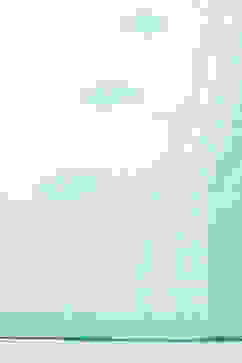 Aqua Blue and White Cotton Straight Suit Set image number 2