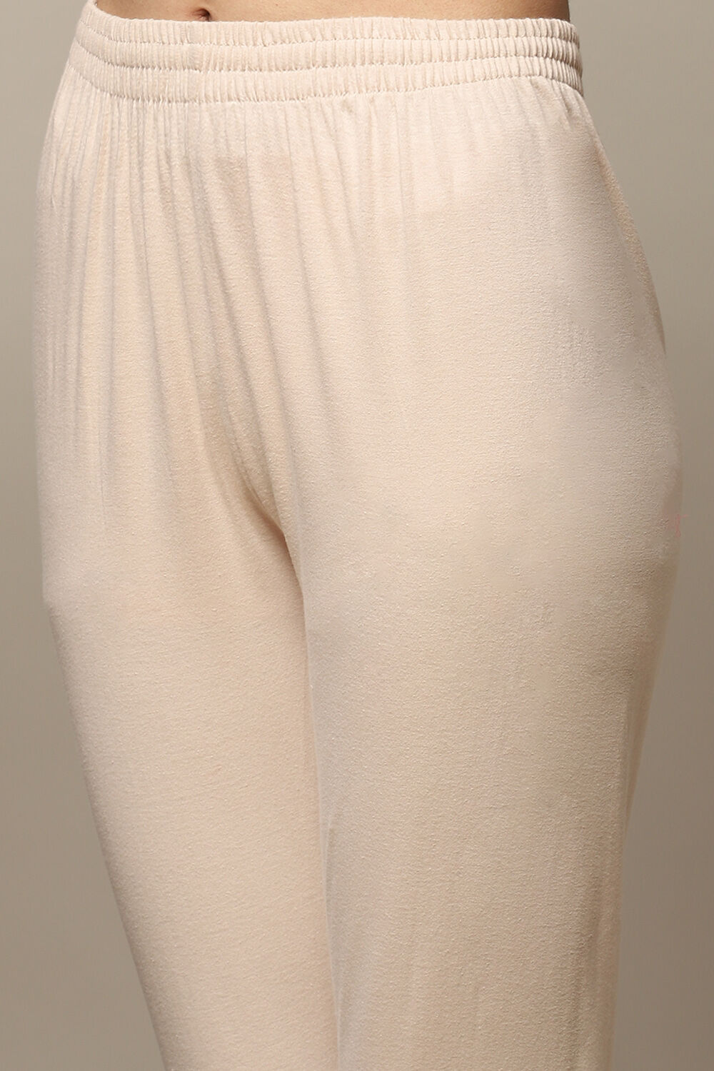 Dull Sea Blue Cotton Gathered Kurta Churidar Suit Set image number 3