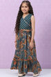 Blue Cotton Lehenga Set image number 3