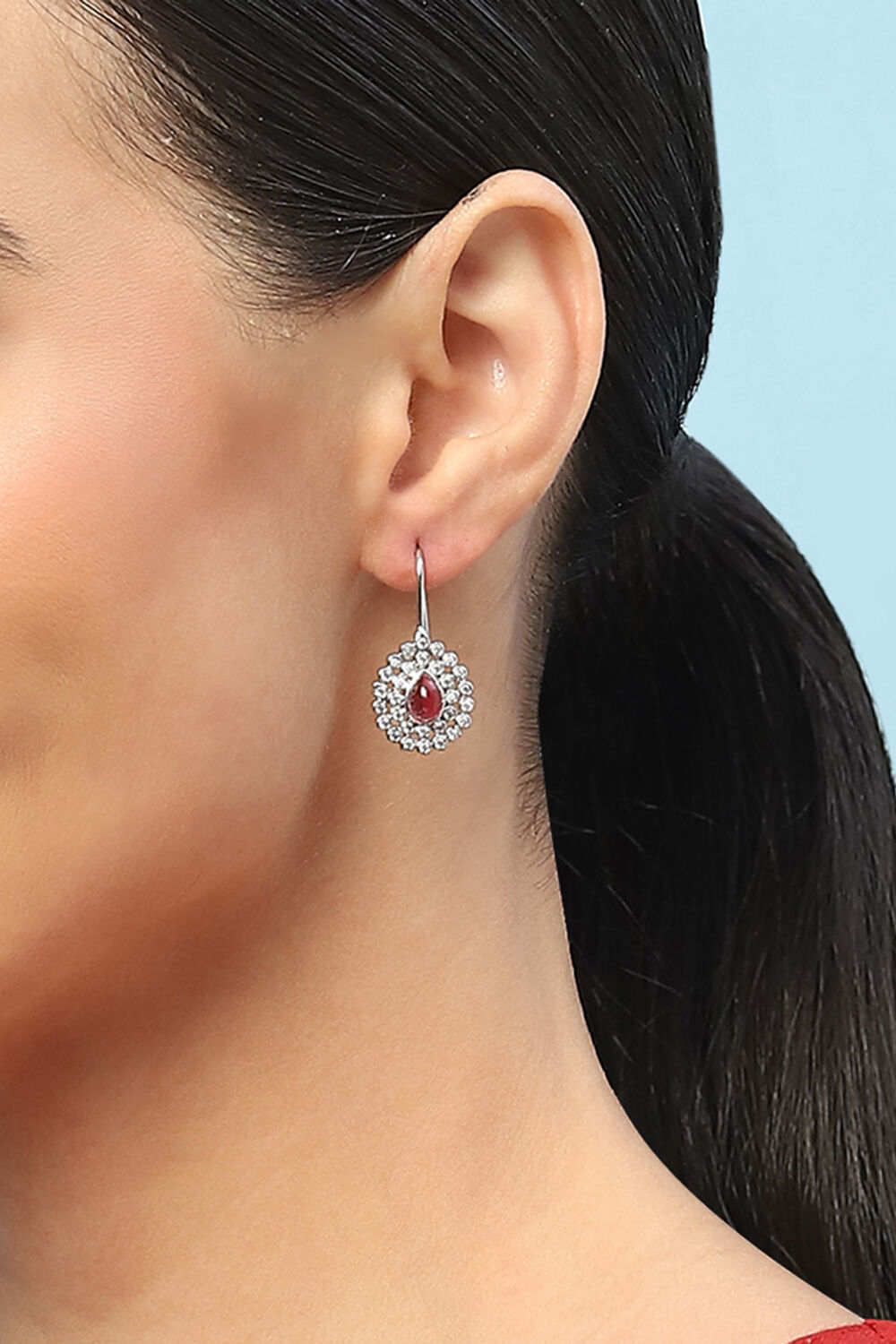 Red Brass earrings image number 1