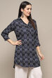 Indigo Rayon Straight Kurti image number 4