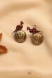 Dark Pink Stone Earrings image number 0