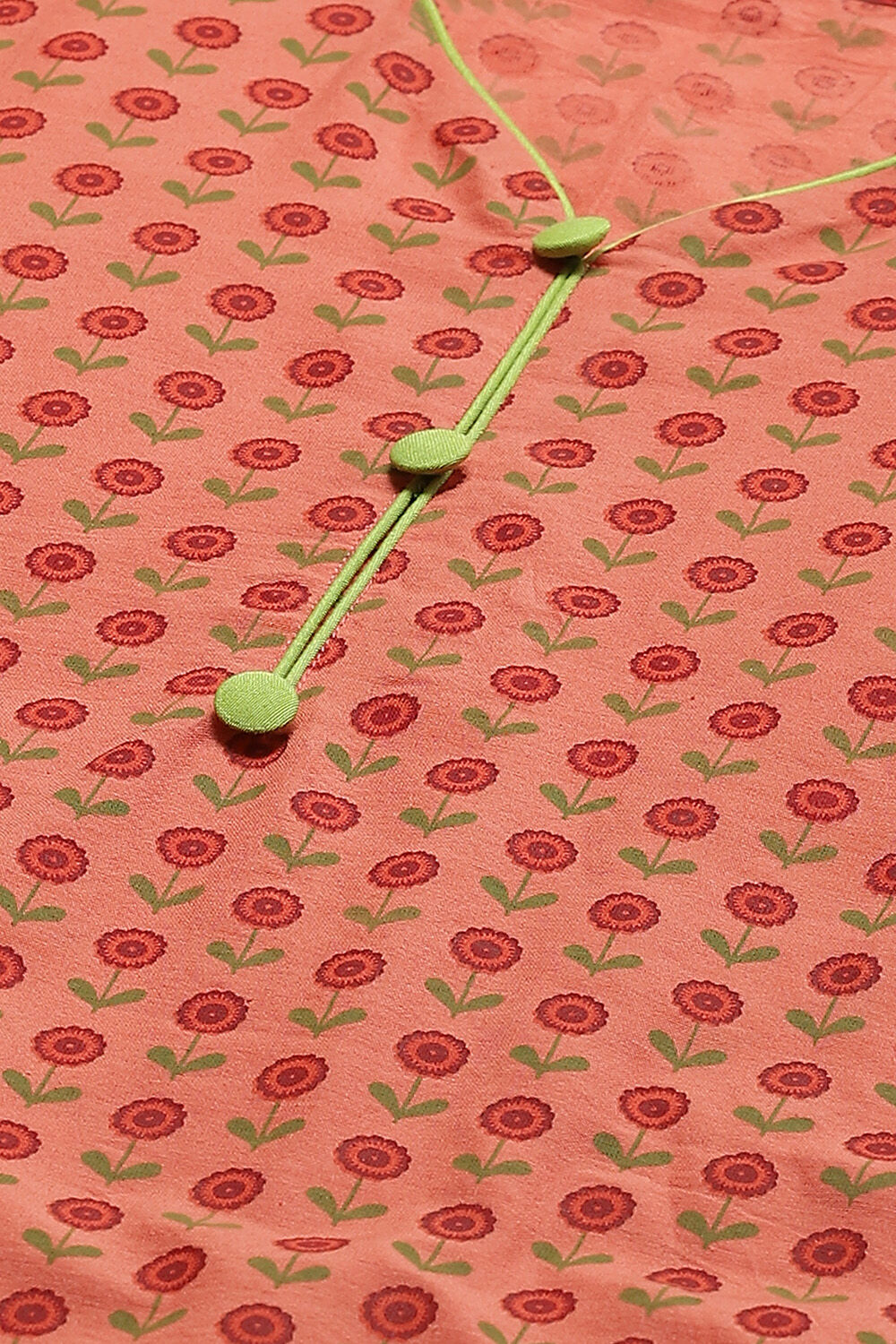 Pink Cotton Unstitched Suit Set image number 1