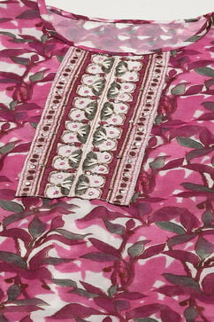 Wine Silk Blend Printed Unstitched Suit Set image number 2