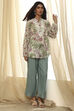 Dull Blue Solid Straight Palazzo image number 0