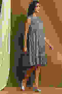 Blue Rayon Straight Set image number 6