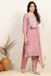 Teal Cotton Embroidered Unstitched Suit Set image number 6