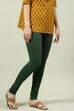 Camel Cotton Blend Solid Churidar image number 2