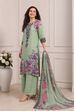 Purple Rayon Printed Straight Suit Set image number 3