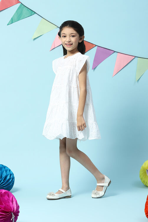White Cotton Dress image number 2