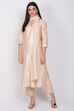 Black Art Silk Straight Kurta Pant Suit Set image number 0