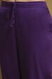Purple Embroidered Kalidar Suit Set image number 2