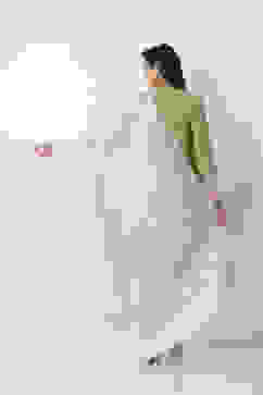 White Art Silk Dupatta image number 2