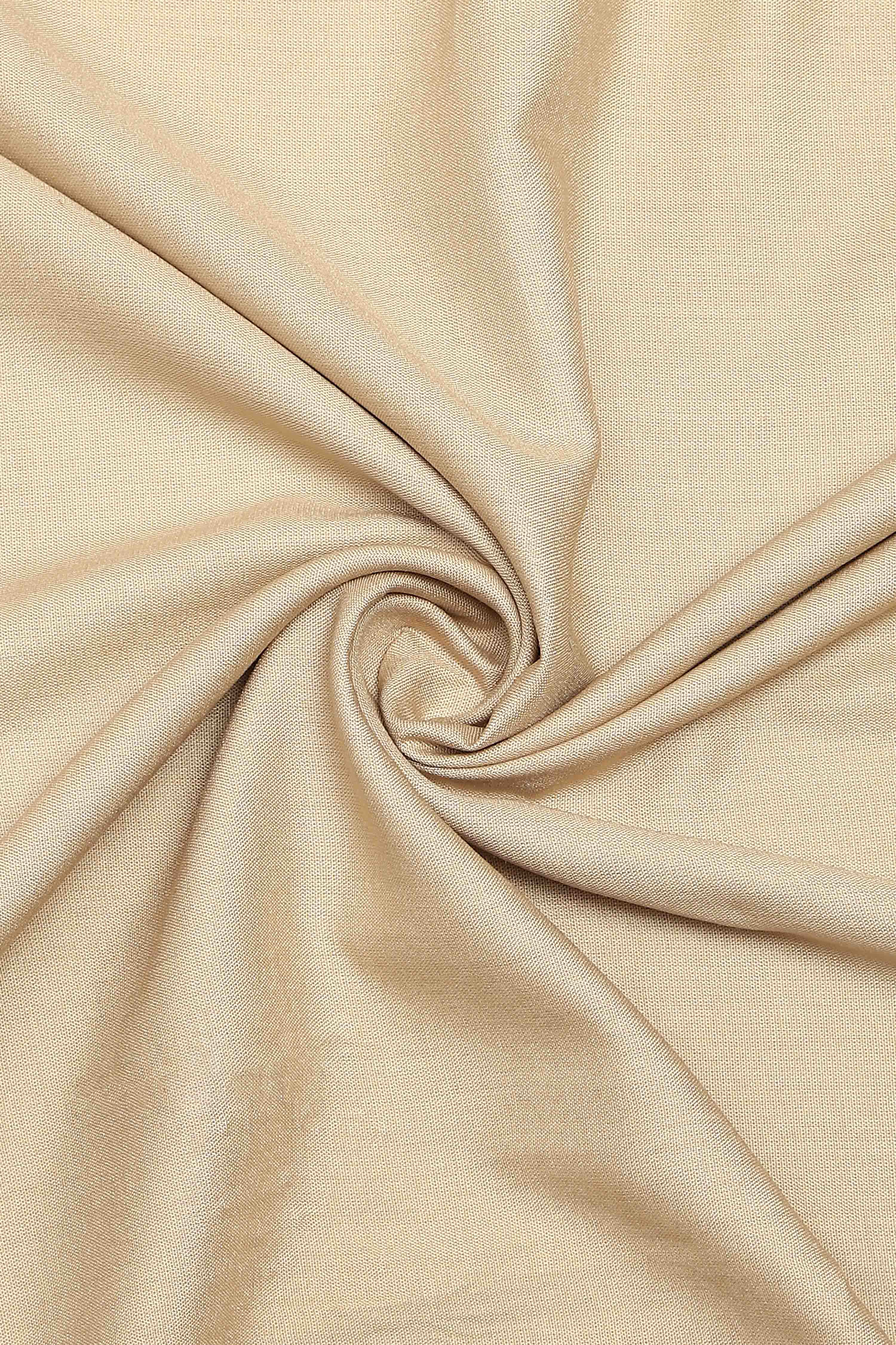 Peach Chanderi  Neck Patti Unstitched Suit Set image number 2
