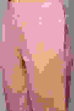 Dry Rose Cotton Blend Layered Kurta Pants Suit Set image number 3