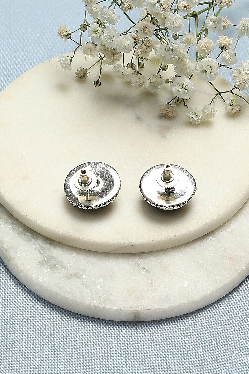 Green Brass Earrings image number 2