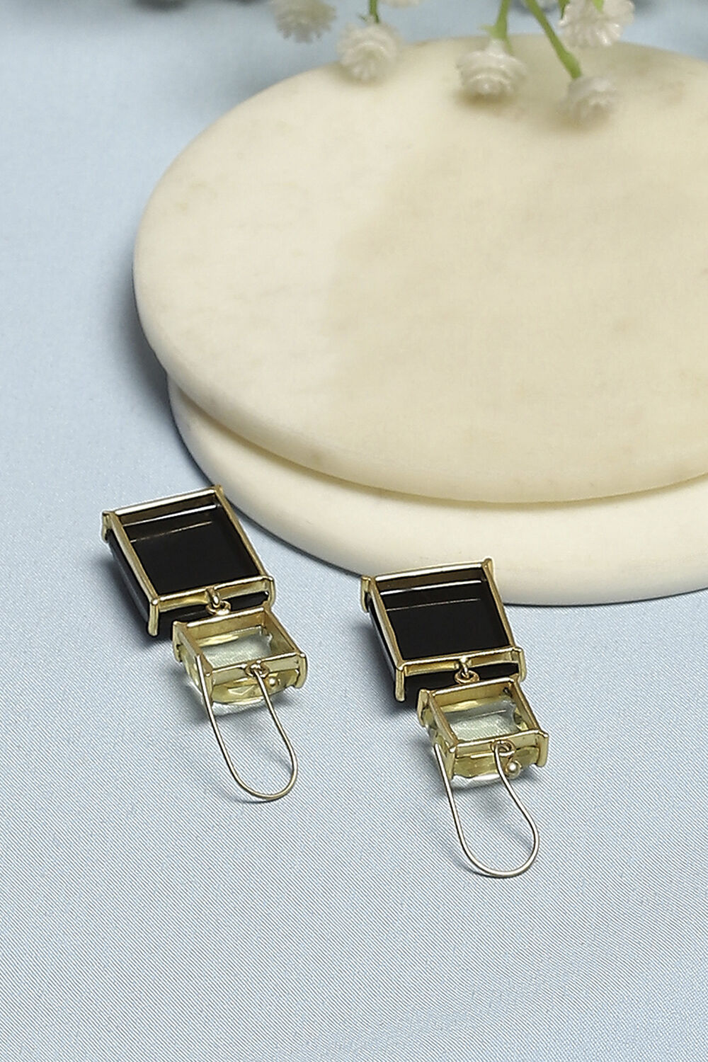 Black Brass Danglers image number 2