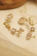 Peach Pearl Gold Plated Brass Ear Cuff image number 0