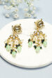 Mint Green Kundan Earrings image number 0