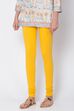 Camel Cotton Blend Solid Churidar image number 2