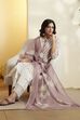Black & White Printed Cotton Straight Kurta Set image number 0