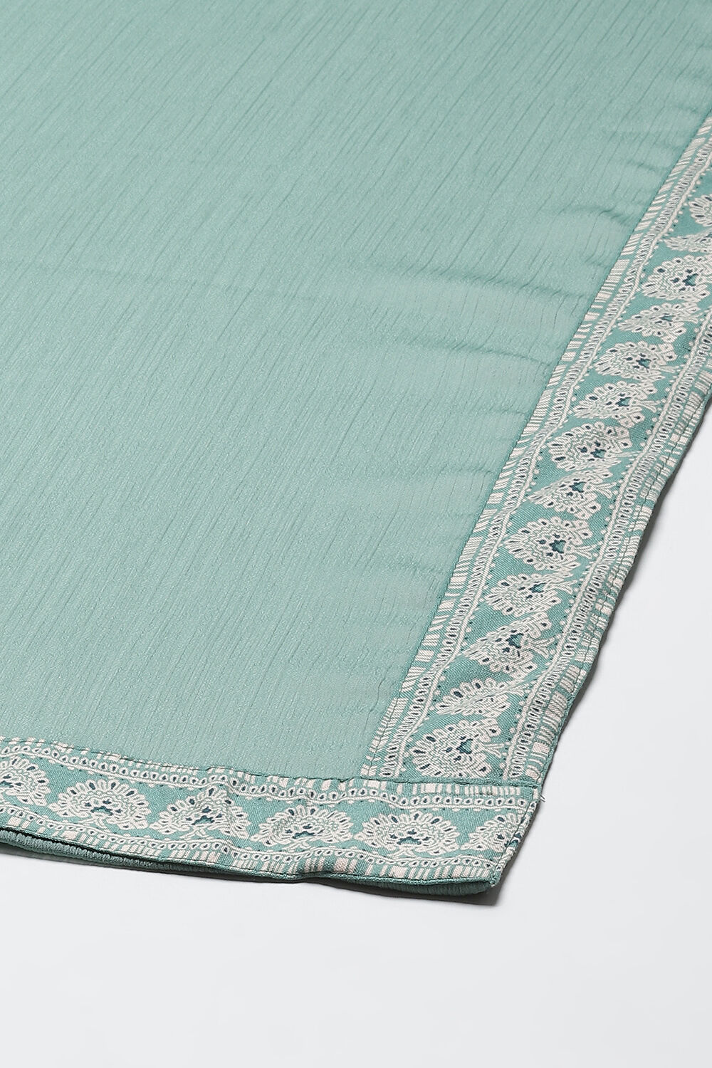 Blue Rayon A-Line Kurta Palazzo Suit Set image number 3