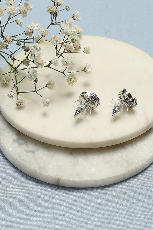 White Brass Earrings image number 2