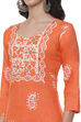 Peach Cotton Blend Unstitched Suit Set image number 2