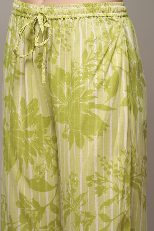 Green LIVA Straight Printed 3 Piece Set image number 6