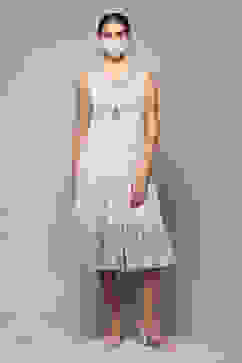 Lavender Cotton Tiered Dress image number 6