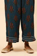 Rust Cotton Floral Palazzo Pants image number 2