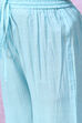 Marine Blue Art Silk Straight Straight Kurta Palazzo Suit Set image number 2