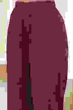 Berry Purple Cotton Straight Suit Set image number 2