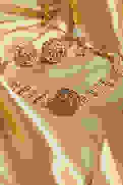 Champagne Alloy Necklace Set image number 0