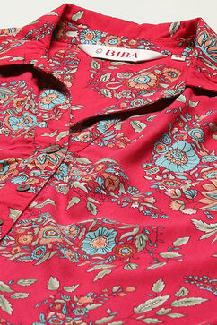 Pink LIVA Printed Top image number 1