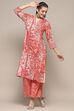 Blue Viscose Straight Kurta Set image number 0