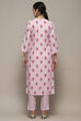 Pink Rayon Straight Suit Set image number 5