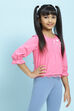 Pink Cotton Yoke Design Top image number 3