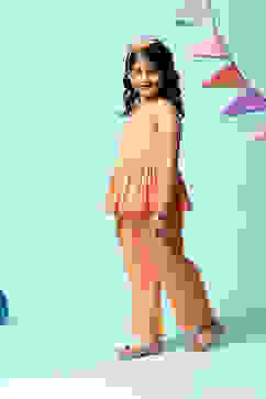 Yellow Rayon Straight 2 Piece Set image number 5