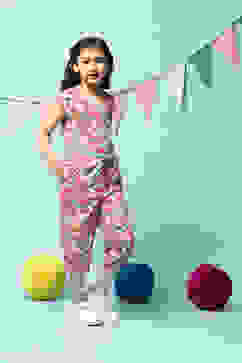 Blue Cotton Straight Jumpsuit image number 3