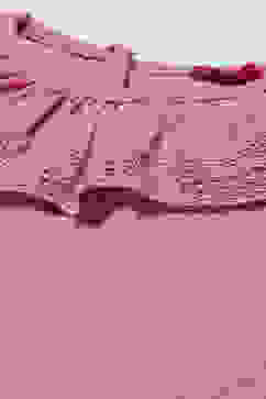 Pink Sleeveless Top With Schiffli Lace Detail image number 1