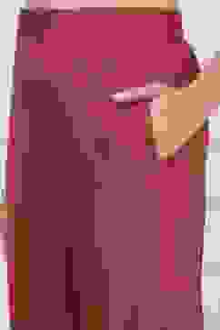 Rust Silk Blend Machine Embroidered Unstitched Suit Set image number 3