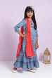 Blue Cotton Sharara Kurta Sharara Suit Set image number 6