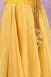 Yellow Art Silk Lehenga Set image number 2