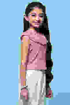 Pink Sleeveless Top With Schiffli Lace Detail image number 4