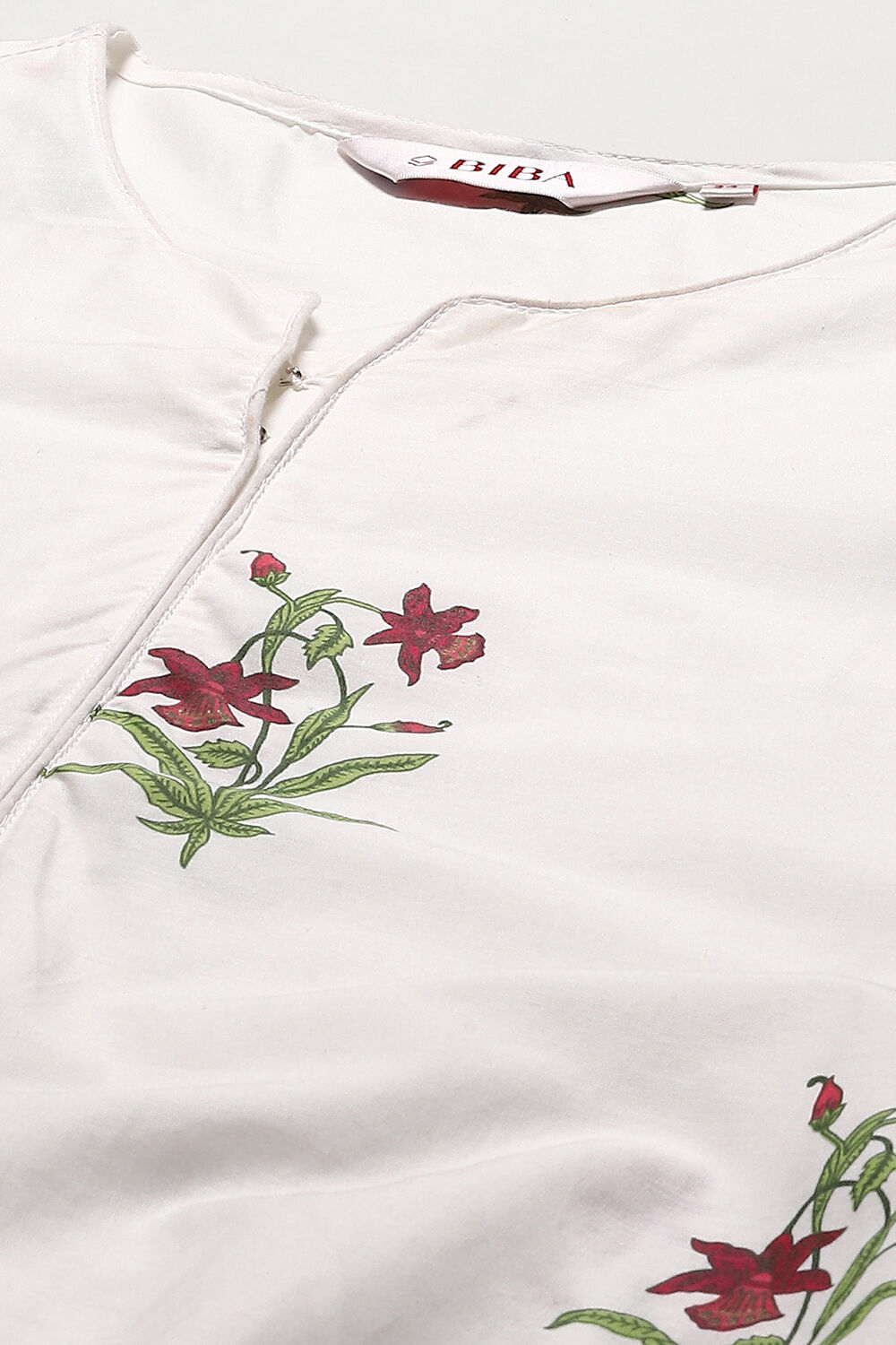 White Voile A-Line Kurta Palazzo Suit Set image number 1