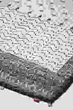 Beige & Black Cotton Blend Printed Scarf image number 1