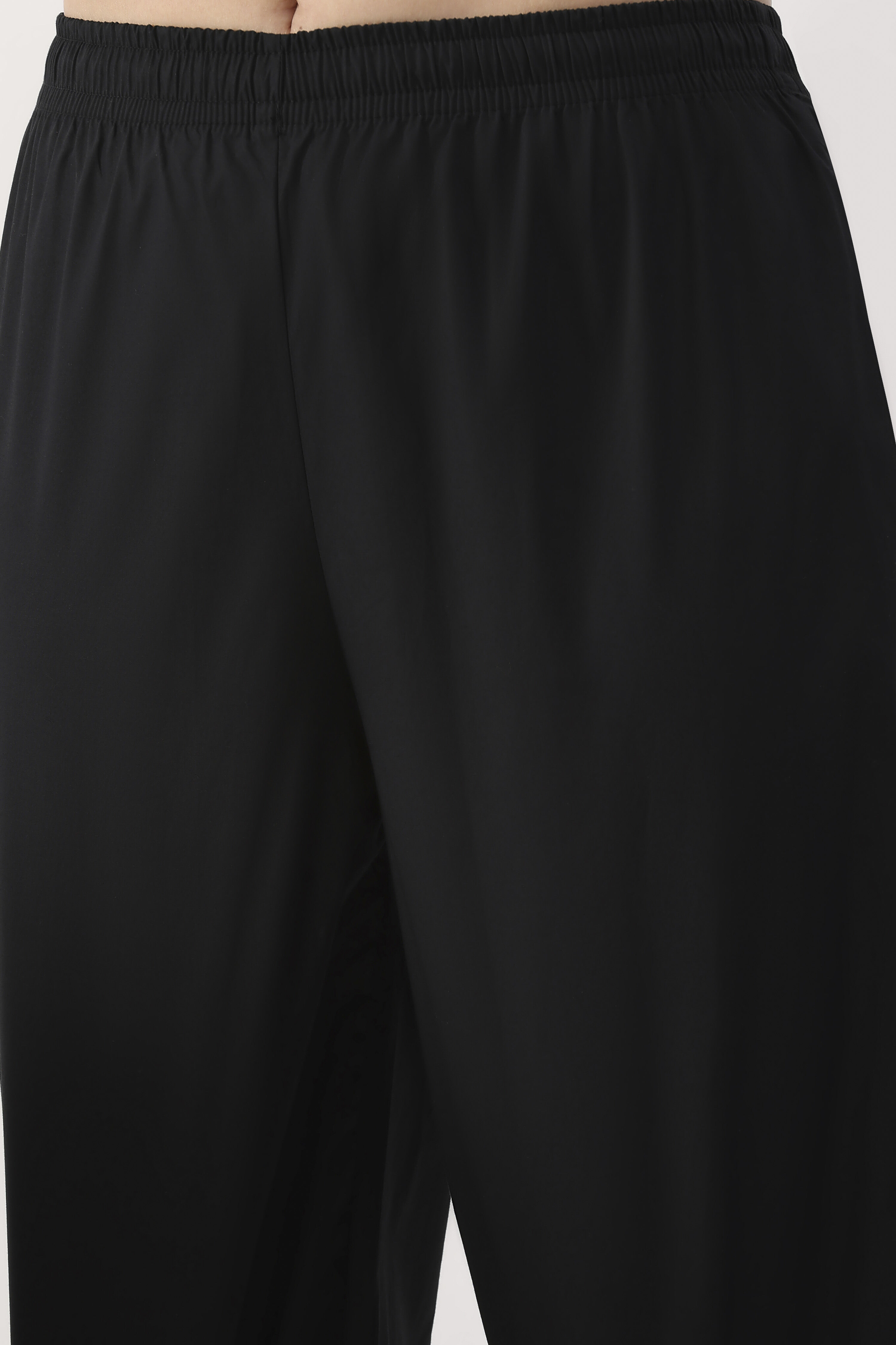 Black Cotton Regular Salwar image number 1
