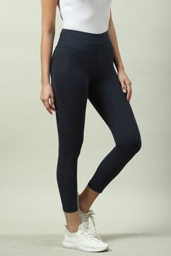 Navy Fitted Leggings image number 3